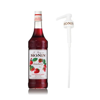  모닌 스트로베리 시럽 1000ml + 모닌 시럽 펌프