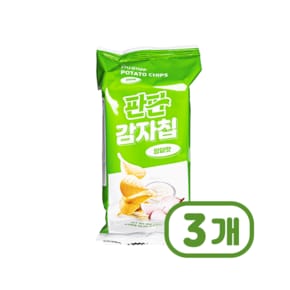 판판 감자칩 양파맛 스낵과자 35g x 3개