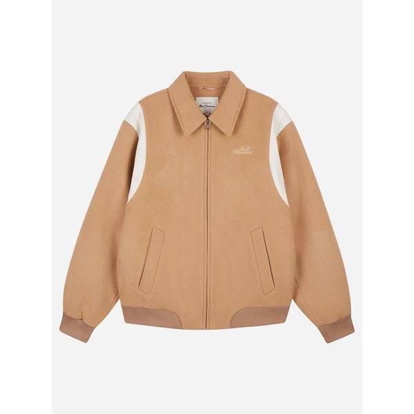 클래식 울 블렌드 바시티 자켓 베이지 BODJP412UBE