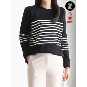 사선 스트라이프 속기모 라운드넥 티셔츠_M2411TS130D_L