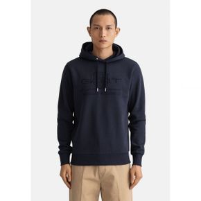 4401902 GANT TONAL SHIELD - Hoodie evening blue