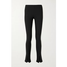 Reya Ribbed Stretch-jersey Flared Leggings 블랙