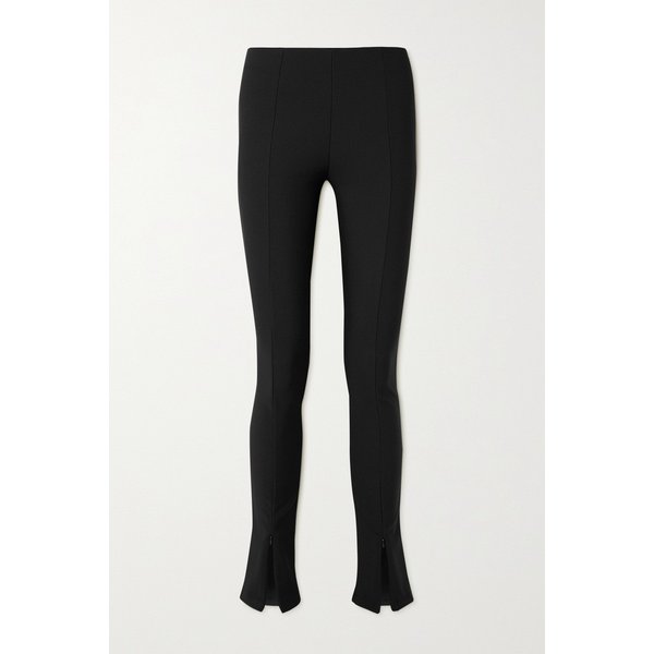 Reya Ribbed Stretch-jersey Flared Leggings 블랙