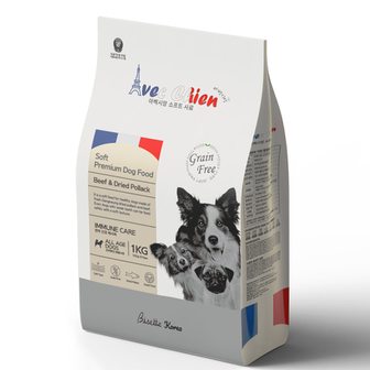  아벡시앙 소프트 프리미엄 사료 1kg(애견 강아지 노견 사료)