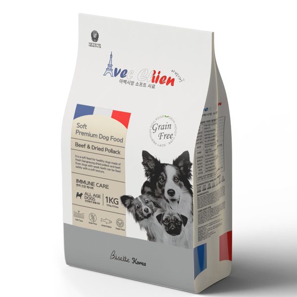 아벡시앙 소프트 프리미엄 사료 1kg(애견 강아지 노견 사료)