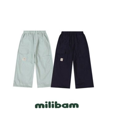 밀리밤 [33% 마크다운] 우븐 카고 스트링 팬츠 MLTC25S61