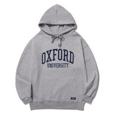 [유니버셜유니버시티] OXFORD 옥스포드 오버핏 후드 티셔츠 - 그레이