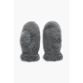 Padded shearling mittens 블루 1647597346269299