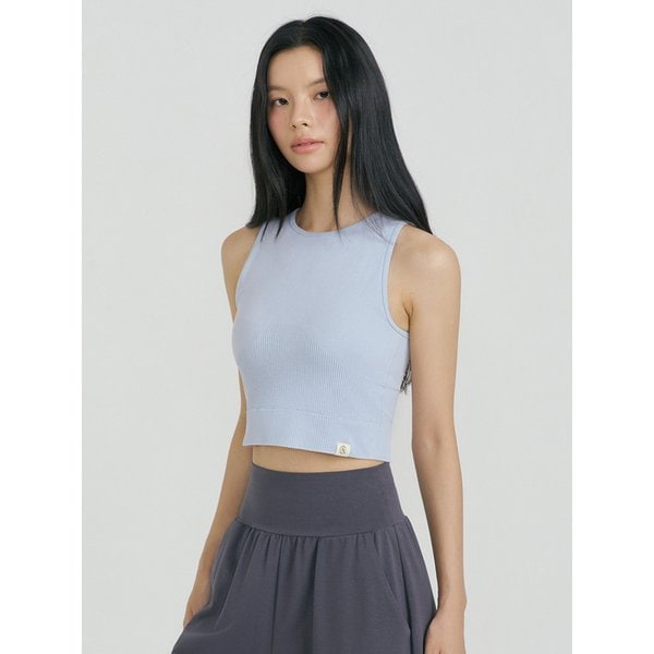 심리스 베이직 크롭탑