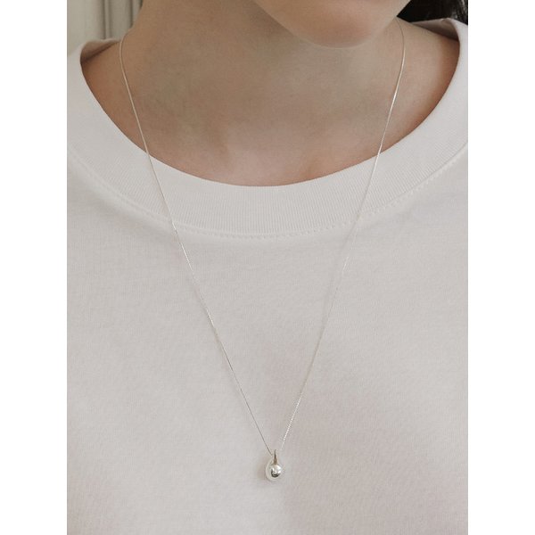 (실버925) 앨리스 드롭 롱 목걸이 NZ2434