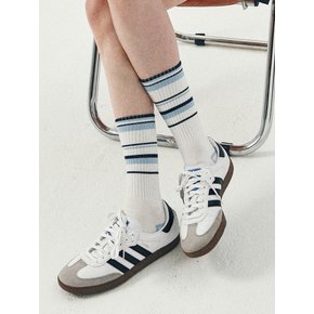 [3 Packs] Mixed Stripe Socks (2 Colors)