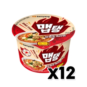 맵탱 마늘조개라면 큰컵 110g x 12개