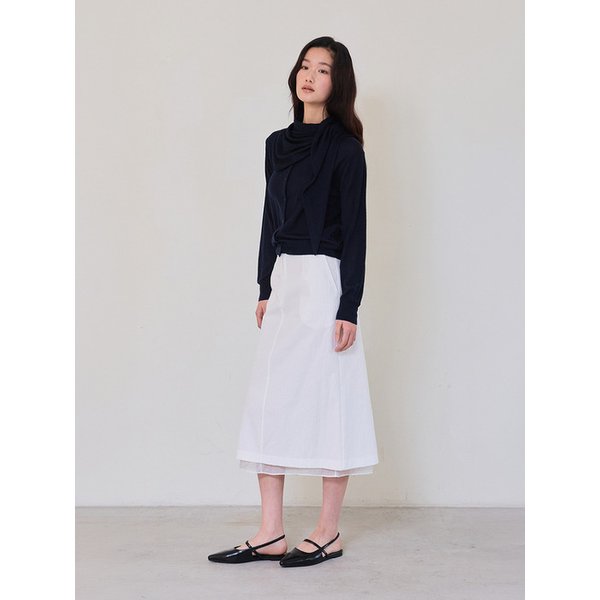 Shawl Collar Knit Cardigan (Navy)