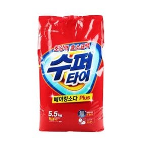 슈퍼타이 5.5kg 리필용 베이킹소다 묵은때 제거 찬물세척 표백플러스 세탁세제