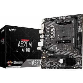 MSI A520M-A PRO 메인보드 MicroATX [A520 칩셋 탑재] MB5136