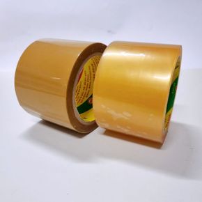 투명 OPP TAPE 라바테이프 베이지 75mmX45m 7.5cm X ( 3매입 )