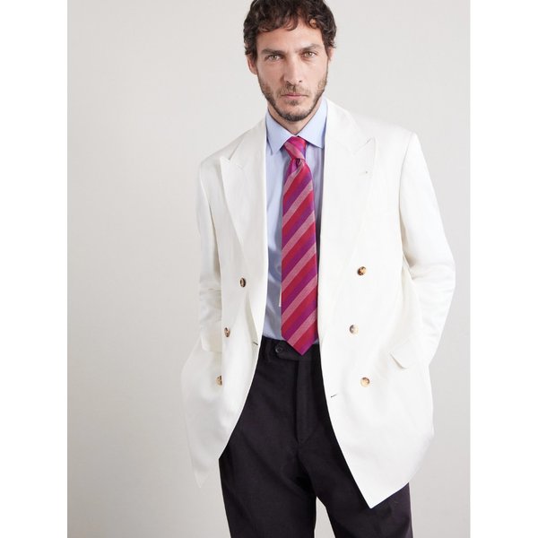 샤르베 8.5cm 스트라이프 자카드 실크 넥타이 46376663162965310