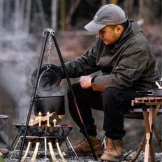 캠핑 삼각대 냄비 걸이 더치오븐 화로 높이조절 거치대