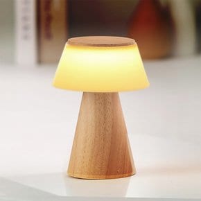 모카 우드 인테리어 무선 충전식 LED 무드등 감성 캠핑 여행 아이방 침실 침대 조명 LED램프 수유