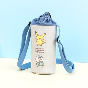 포켓몬 에코 물통주머니 어깨끈 보온보냉 물병파우치 끈있는 초등학생 유치원 어린이집 소풍