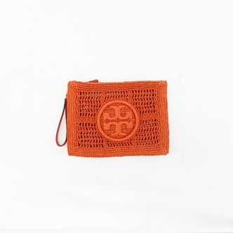 토리버치(TORY BURCH)(YOOX) 토리버치 엘라 크로셰 파우치 클러치 POPPY RED 155038