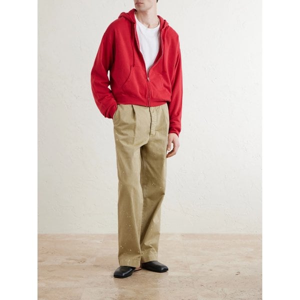 코튼 울 실크 블렌드 집업 후드 티셔츠 46376663162971208