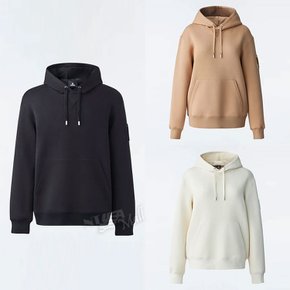 NA 남녀공용 크라이스 엠보 로고 후드티 MACKAGE KRYS HOODIE WITH VELVET EMBROIDERY