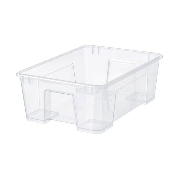 SAMLA 삼라 수납함, 투명 39x28x14cm/11 L/수납함/정리함