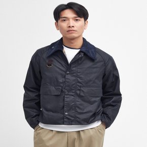 [24FW] [Barbour] 남성 네이비 SL Spey 스페이 왁스 재킷 (URJU4F101N2)