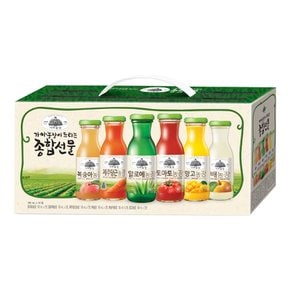 가야농장 주스 6종 종합선물세트 180ml 24병 (2박스)