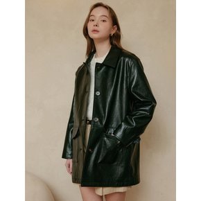 브루클린 레더 자켓_블랙 / BROOKLYN LEATHER JACKET_BLACK