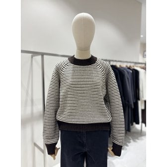 온앤온 [부산점] 하프넥 스트라이프 울혼방 니트 (NJK5WPC14)