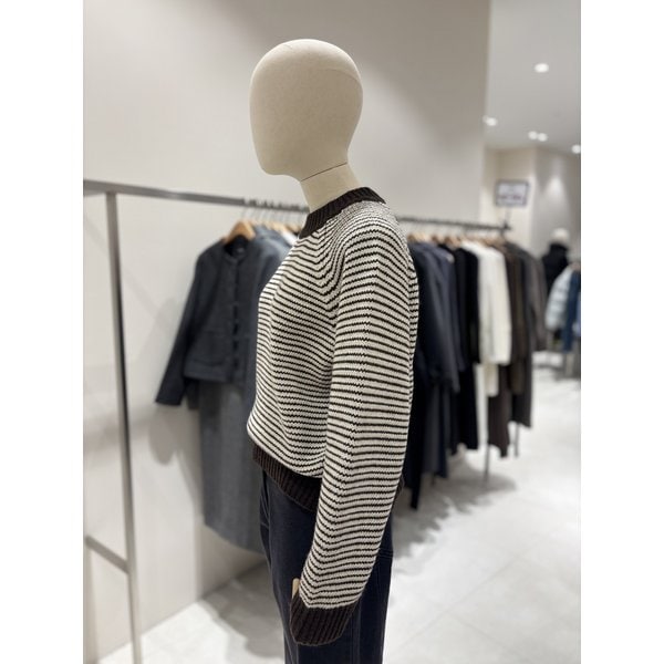 [부산점] 하프넥 스트라이프 울혼방 니트 (NJK5WPC14)