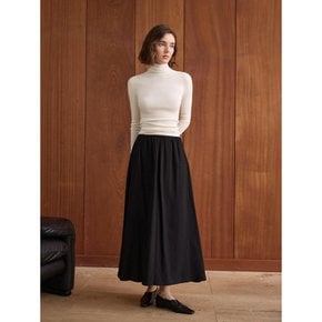 YY_Black loose long skirt