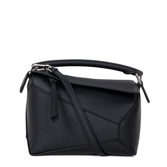 로에베 [부산점] 25FW 블랙 미니 퍼즐 엣지 토트백 A510P88X26 1100