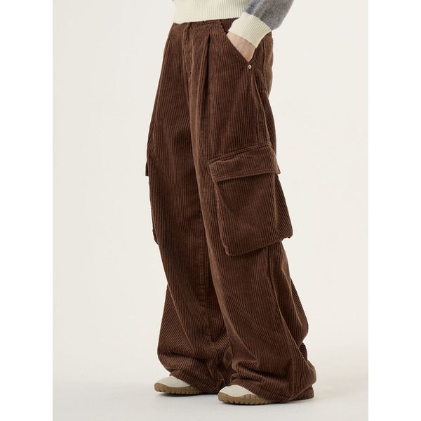 코듀로이 카고 팬츠 브라운_Corduroy  Cargo  Pants Brown