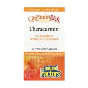 내추럴팩터스 커큐민 테라큐민 CurcuminRich Theracurmin 60베지캡슐