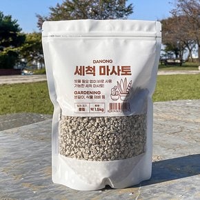 세척 마사토 중립 1.5kg , 원예용 다육이 분갈이흙 씻은 배수용 화분 마감재,