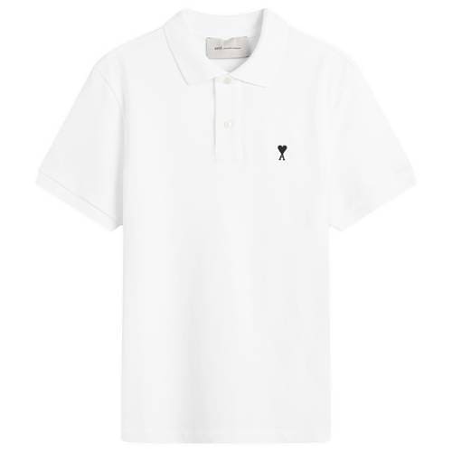 AMI Paris Contrasted Ami De Coeur Polo Shirt