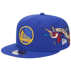 [해외] 1078791 뉴에라 모자 NBA 골든스테이트 워리어스 Injection City Art 9FIFTY Hat Royal