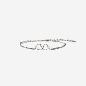 브이로고 시그니쳐 메탈 브레이슬릿 팔라듐 Valentino Vlogo Signature Metal Bracelet