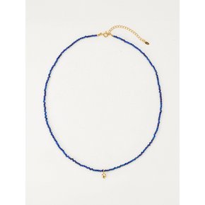 925 Silver Mini Heart Lapis Lazuli Necklace