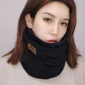 남녀 공용 겨울 방한 용품 이어홀 마스크 겸 넥 워머 플리스넥워머