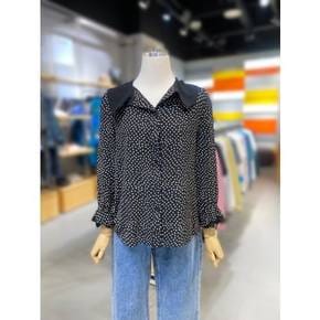 [여주점] 배색 도트 블라우스 (BABL11311)