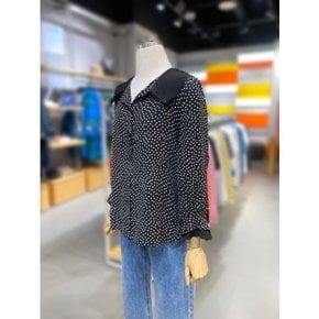 [여주점] 배색 도트 블라우스 (BABL11311)