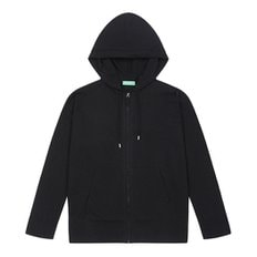 Cashmere blend hoodie zip-up_1035D5006BK1