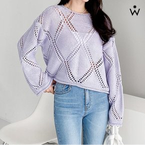 다이아 스카시 포인트 데일리 긴팔 니트  WIBANT091 _P356429350