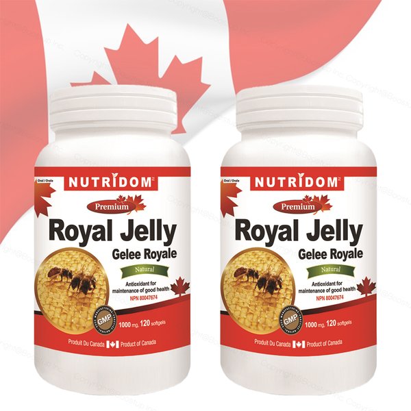 뉴트리돔 캐나다 로얄젤리 120캡슐x2통