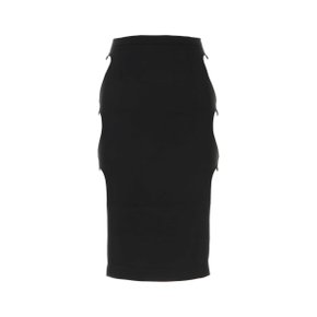마르코 람발디 Black stretch viscose skirt 23S SK168SAN 010