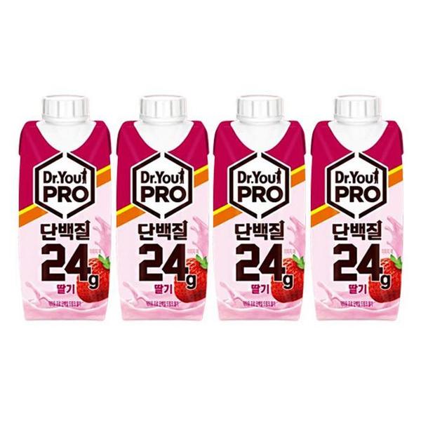 무료배송 오리온 닥터유프로 단백질드링크 딸기맛 250ml 4개 (S37465094)